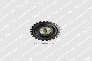 1PC 290x24T Gandangan pemampat udara \/ gandangan paver, diameter 290mm, 24 gigi